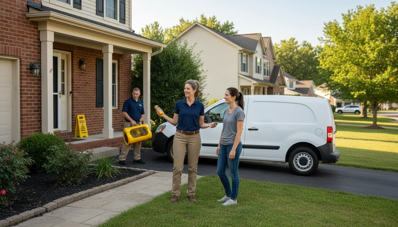 Residential water damage restoration in Memphis, NE